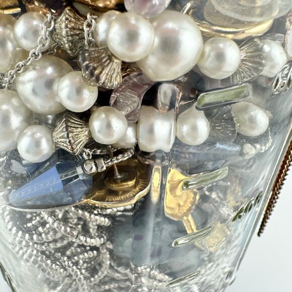 2lb 3oz Jewelry Jar Vintage to Modern Necklaces Bracelets Earrings Mixed Lot - Picture 6 of 8